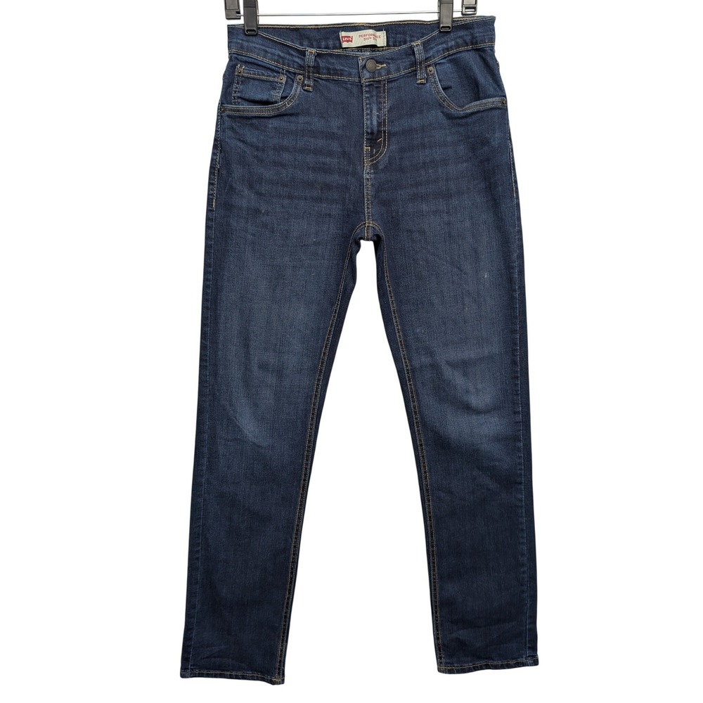 Levi's 511 Slim Performance Jeans Women 18 Reg W29 Dark Wash Blue Good Stretch